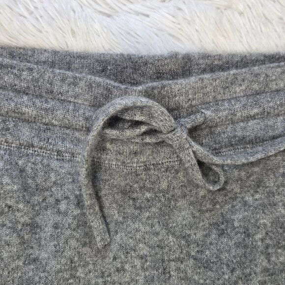 Van Winkle & Co Size Large Gray Joggers 100% Cashmere Drawstring Waist Cozy Soft - Picture 4 of 10